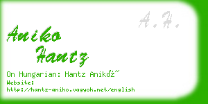 aniko hantz business card